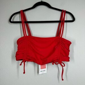 The Frolic Maternity Red Bikini Top Adjustable Ties New With Tags Size 8